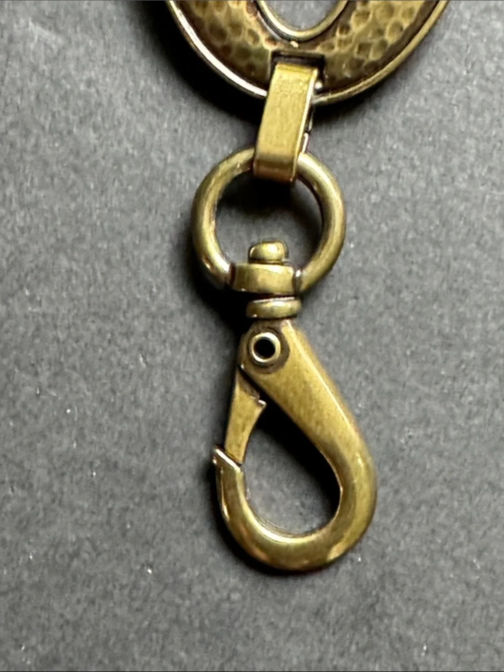 Fossil Hammered Chain Link Belt. Large